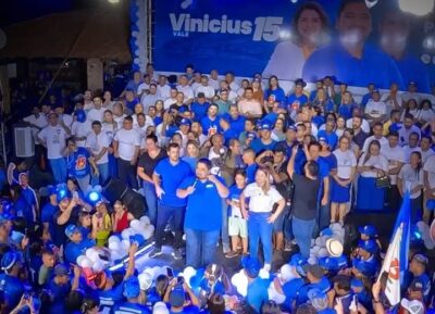Onda azul:convenção Municipal oficializa candidatura de Vinicius Vale e reúne multidão em Barreirinhas