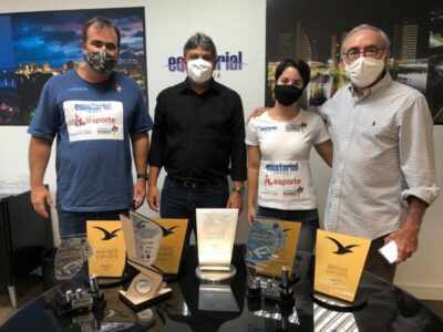 Atleta da Natação, Julia Nina visita a Equatorial Maranhão