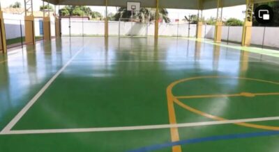 Prefeito Aluísio Sousa inaugura quadra de esportes no povoado Novo Bacabal, em Açailândia