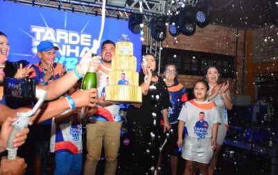 Ao lado de amigos e familiares, Luan Campos comemora aniversário em grande estilo em Estreito