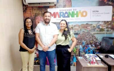 Vereadoras Novinha e Beth reúnem-se com o Secretário Adjunto de Estado da Cultura Abmael e pedem incentivos à cultura santa-luziense
