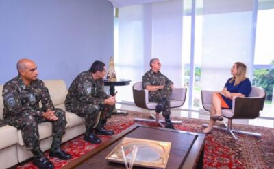 Iracema Vale recebe chefe do Comando Militar da Amazônia e sugere parcerias em prol do Maranhão