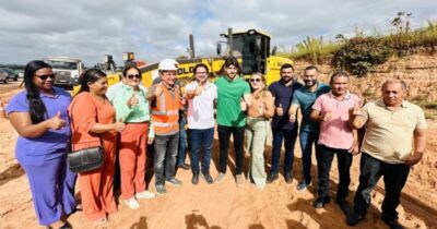 Davi Brandão vistoria obras da MA-247