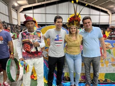 Leandro Bello prestigia ritual de morte do Boi Famosão em Humberto de Campos