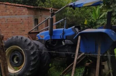 *SE TIVESSE PREFEITO NÃO SERIA ASSIM! Por falta de manutenção, trator sem freio que prestava serviço para Prefeitura de Araguanã tira vida de um trabalhador!*