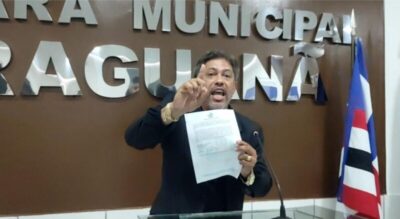 À CIMA DO GRUPO DO PREFEITO, A LEI! Após quase 1 mês tentando fazer cumprir mandado judicial, vereador da oposição JOAQUIM BRASIL consegue ser reempossado na Câmara Municipal de Araguanã