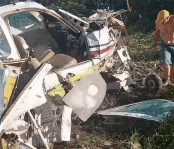 Avião cai na Raposa