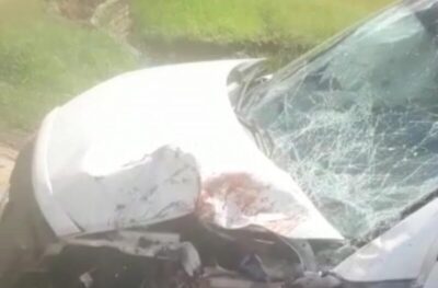 Acidente entre uma moto e um carro faz vítimas em trecho da BR 316 em Santa Luzia do Paruá