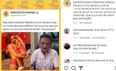 Sextou na Assembleia Legislativa: Deputado maranhense achou “muito sensacionalismo” caso de estupro coletivo em cidade do interior.