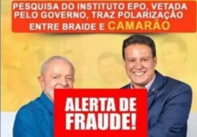 Instituto EPO diz que Pesquisa divulgada pelo perfil “Avante Camarão” é fraudulenta
