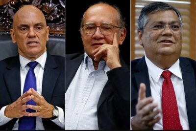 Ministros Alexandre de Moraes e Gilmar Mendes em São Luís para o casamento de Flávio Dino