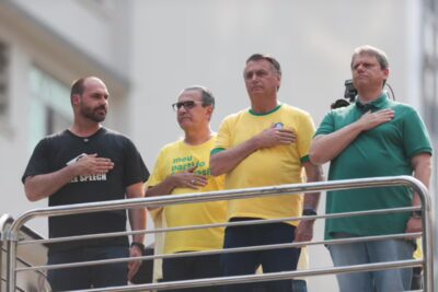 Bolsonaro diz que questão entre Eduardo e Tarcísio está ‘pacificada’ e que vai fazer 120 deputados e 20 senadores