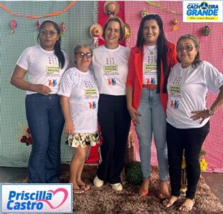 Primeira dama e assistente social promove café da manhã com os Idosos de Cachoeira Grande