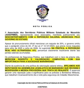 Governador Brandão anuncia reajuste enganoso de 20%, mas policiais receberão apenas 14%