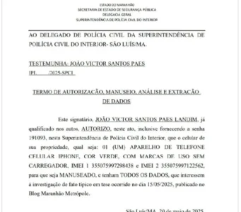 VAI ENTREGAR  O CELULAR  VOLUNTARIAMENTE E SEM MEDO  COMO FEZ VITOR LANDIM? OS GRITOS DO SILÊNCIO SEPULCRAL DE FELIPE CAMARÃO
