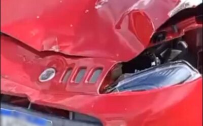 Motorista perde controle e atropela pedestres em Raposa; três pessoas ficam feridas