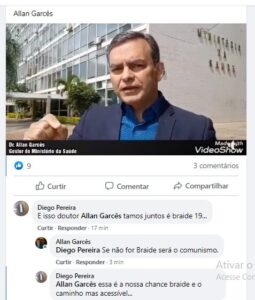 Urgente: líder de movimento da direita no Maranhão orienta votar em Eduardo Braide!!!