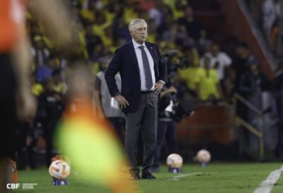 Na estreia de Ancelotti, Brasil segue jogando mal e empata com Equador