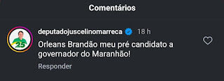 “TODOS OS HOMENS DO PRESIDENTE “! JUSCELINO MARRECA: Prefeito de Santa Luzia declara publicamente apoio à pré-candidatura de Orleans Brandão ao governo do MA…