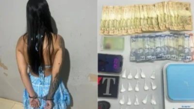 Blogueira é presa com dinheiro, drogas e balança de precisão