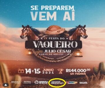 Brandão patrocina IX Festa do Vaqueiro em Barão de Grajaú para promover seu Bebê Reborn Orleans Brandão