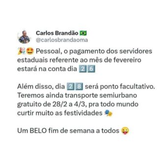 NÃO É MIGUELAGEM/ NÃO PRECISA DE CARTÃO DE USUÁRIO DE TRANSPORTE COLETIVO/ / NÃO É POR UM SÓ DIA/ MAS DURANTE OS 5 DIAS DE CARNAVAL