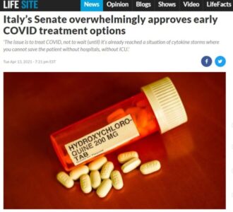 Covid-19: Diferente do Brasil, Itália segue sem politizar pandemia e deverá liberar uso de hidroxicloroquina e ivemectina…