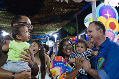 “Temos muita festa pela frente”, revela Brandão em visita ao Arraial do Ipem