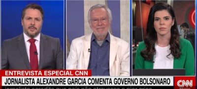 Veja no vídeo: Alexandre Garcia dá o norte e cala “jornalismo ativista” na CNN…