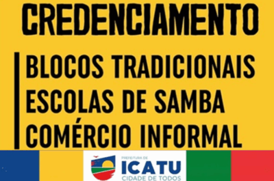 ATENÇÃO: Prefeitura de Icatu, inicia o credenciamento para o Carnaval de 2025!