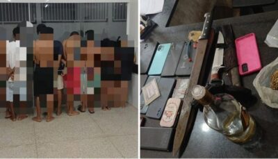 Polícia Civil detém 8 pessoas em Grajaú por porte ilegal de arma, apologia ao crime e corrupção de menores