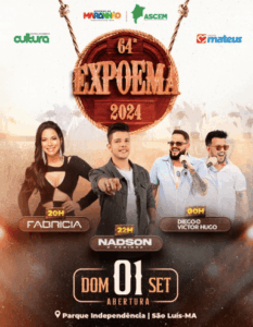 Vem aí a Expoema 2024: Brandão anuncia Diego e Hugo, além de outras atrações