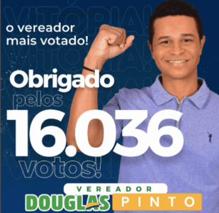 Câmara de São Luís tem renovação de 40 %; Douglas Pinto quebra uma marca de 20 anos