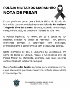 PM e FAMEM se manifestam sobre policial morto por prefeito do MA