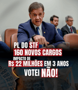 Aluisio vota contra projeto que cria 160 cargos no STF