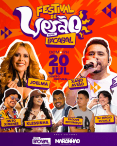 Tudo pronto para o Festival de Verão de Bacabal; Joelma e Xandy Avião estão entre as atrações