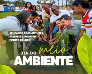 Vice-prefeito Professor Ivaldo participa de ação educativa com estudantes sobre o meio ambiente