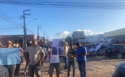 Moradores protestam por melhorias em infraestrutura no Alto do Turu