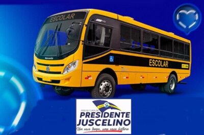Prefeitura de Presidente Juscelino, faz a entrega oficial à população de um ônibus escolar