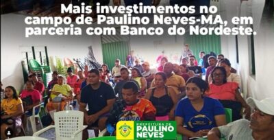 Prefeitura de Paulino Neves, realiza reunião técnica com mais de 30 agricultores.