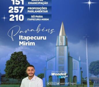 DEPUTADO WENDELL LAGES PARABENIZA ITAPECURU-MIRIM E APRESENTA IMPORTANTES TRABALHOS PARA REGIÃO