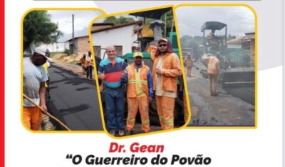 VOCÊ SABIA!!  Que o Asfalto da RUA NOVA no Bairro Monte Dourado, também foi uma Obra conquistada pelo Vereador Dr. Gean.