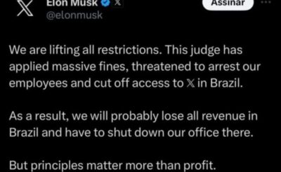 Em guerra contra Moraes, Elon Musk cogita fechar escritório do Twitter no Brasil