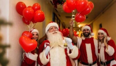 Fim de semana com chegada do Papai Noel no Golden Shopping Calhau e apresentação de corais