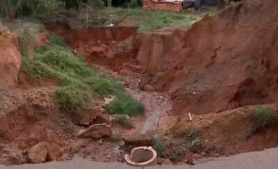 Crateras se multiplicam no Residencial Ribeira e colocam em risco moradores da zona rural de São Luís