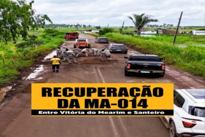 Governo segue trabalhando para melhorar trafegabilidade na MA-014, na Baixada Maranhense