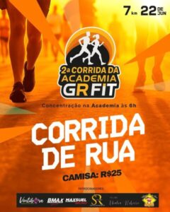 II Corrida da Academia GR Fit acontece domingo (22)