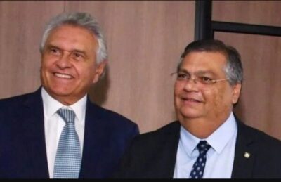 Caiado sanciona lei e dá a Flávio Dino título de cidadão goiano