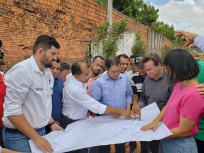 AGORA VAI: Prefeito Edvaldo assina ordem de serviço para execução de obras no Bairro Santa Barbara.
