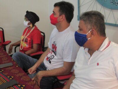 PREFEITO E VICE JUNTOS DIALOGANDO CULTURA